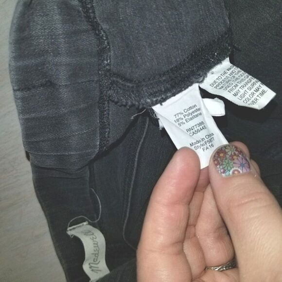 Madewell Black Anywhere Skinny Jeans 27 - Picture 5 of 9